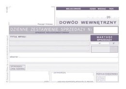 Druk offsetowy Michalczyk i Prokop DZIENNE ZEST SPRZED NIEUD. K15 A6 50k. (K-15)