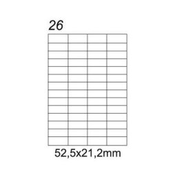 Etykieta samoprzylepna Emerson A4 - biały [mm:] 52,5x21,2 (eta4525x212w)