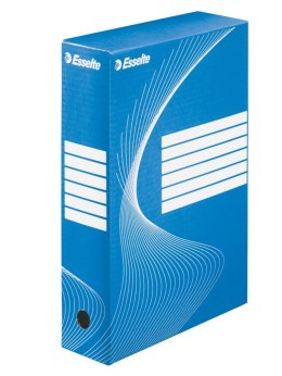 Pudło archiwizacyjne Esselte Boxy 80 A4 - niebieski [mm:] 245x80x 345 (128411)