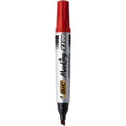 Marker permanentny Bic Marking 2300, czerwony 3,7-5,5mm ścięta końcówka (8209243)