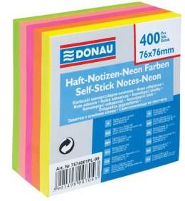 Notes samoprzylepny Donau mix fluo 400k [mm:] 76x76 (7574001PL-99)
