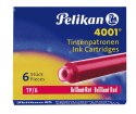 Naboje krótkie Pelikan TP/6 czerwony czerwony (301192)