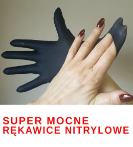 Rękawiczki nitrylowe - Super mocne 50szt./op. rozm. L