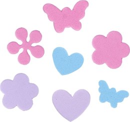 Naklejka (nalepka) Titanum Craft-Fun Series pianka - kwiatki, motyle, serca (BR136)