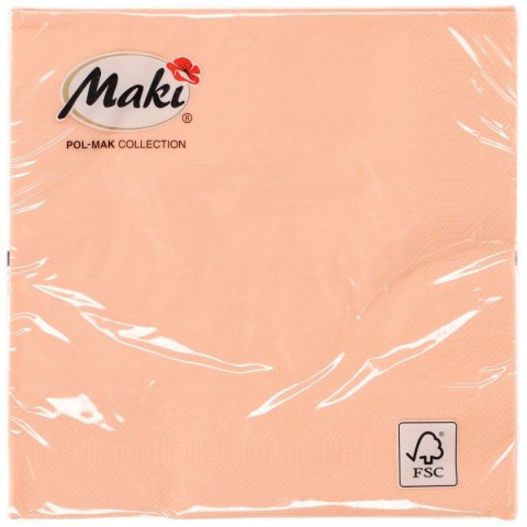 Serwetki łososiowy papier [mm:] 330x330 Pol-mak (15)