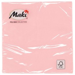 Serwetki różowy jasny papier [mm:] 330x330 Pol-mak (12)