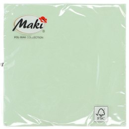 Serwetki zielona bibuła [mm:] 330x330 Pol-mak (0019)