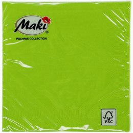 Serwetki zielony papier [mm:] 330x330 Pol-mak (21)
