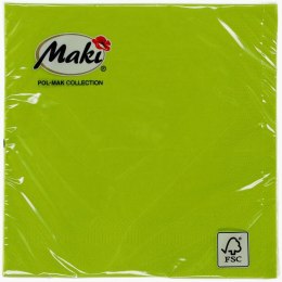 Serwetki zielony papier [mm:] 330x330 Pol-mak (26)