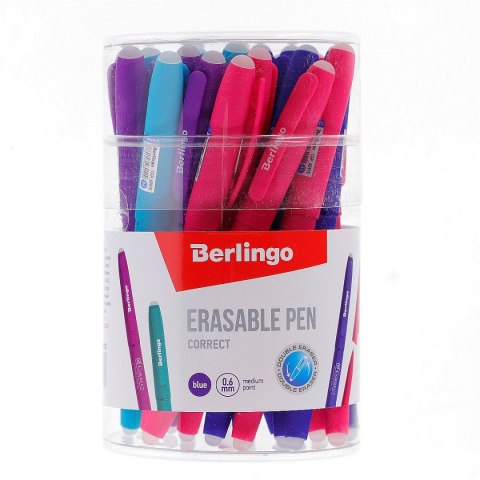 Długopis wymazywalny Berlingo Correct wymazywalny niebieski 0,6mm (320398)