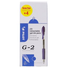 Długopis żelowy Pilot G2 czarne 0,5mm (PIBLG2-L-BOX-20)